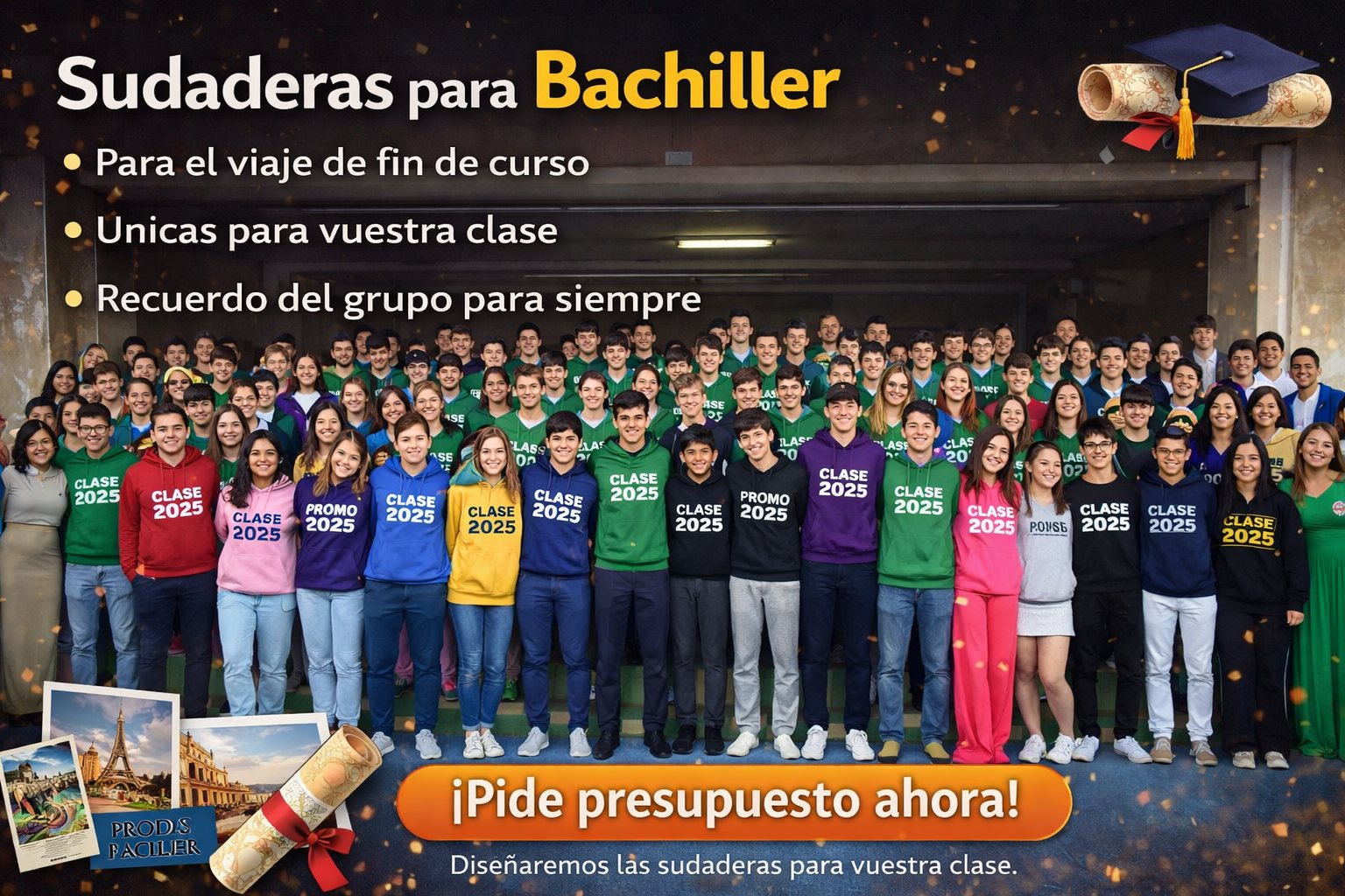 Sudaderas para institutos personalizadas
