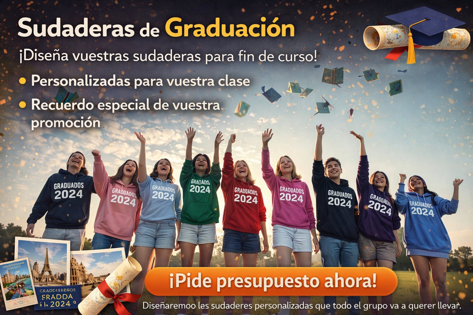 Sudaderas 4.º ESO personalizadas