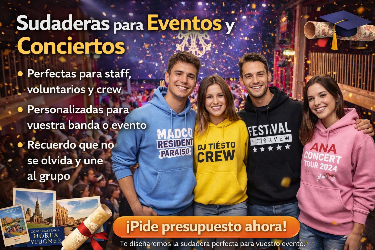 Sudaderas para Bachillerato personalizadas