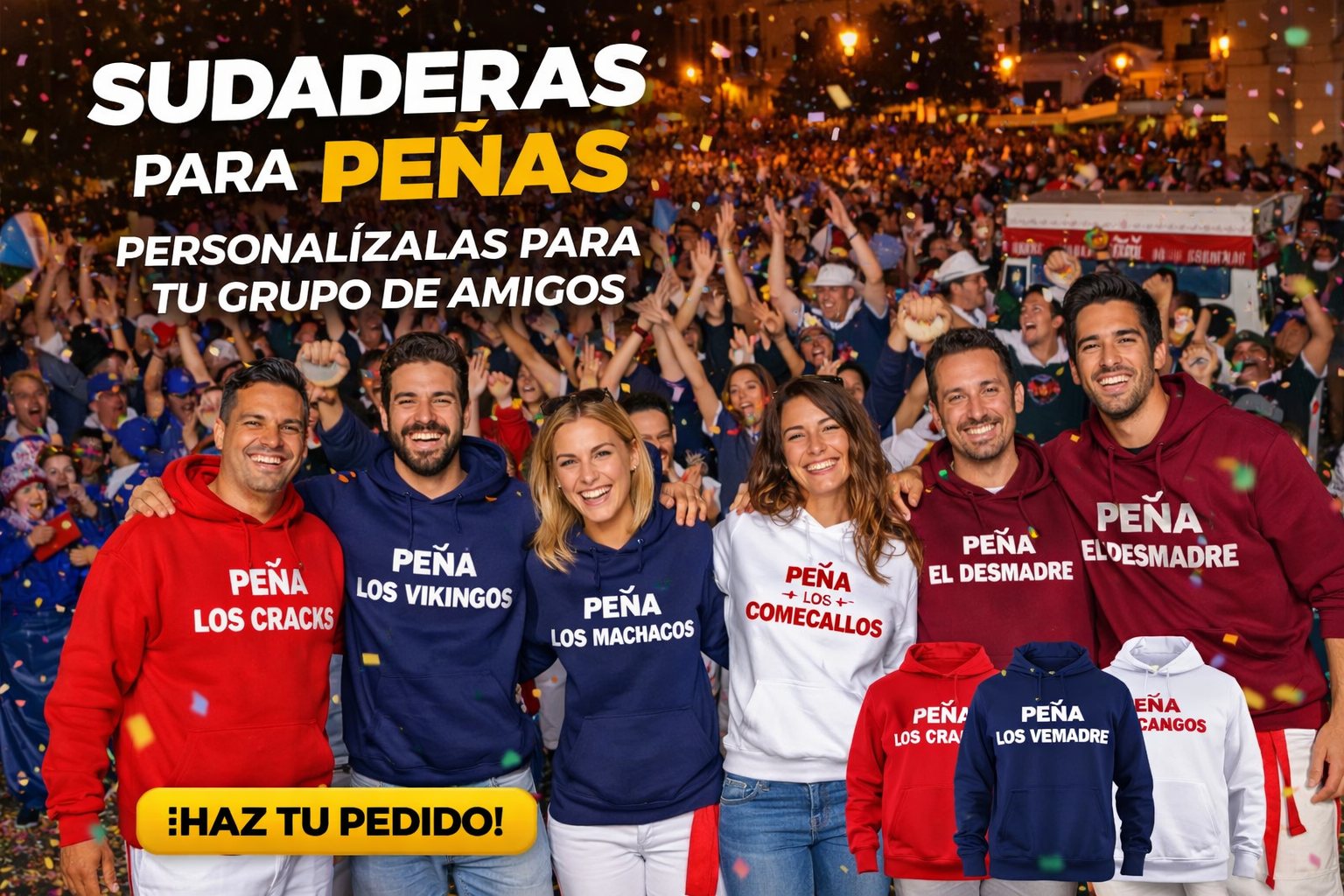 Sudaderas para asociaciones personalizadas