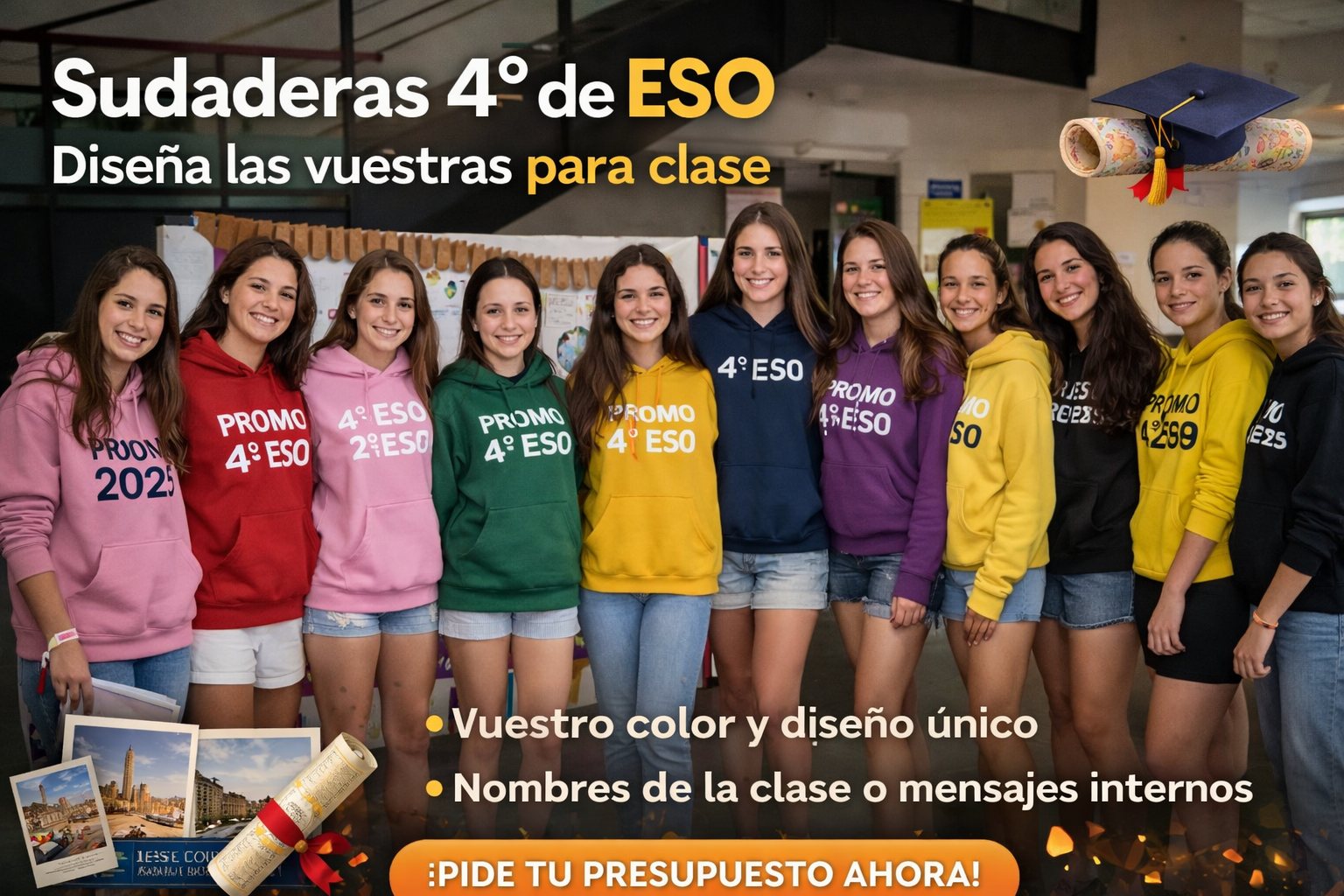 Sudaderas para campamentos personalizadas